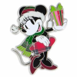Disney Holiday Pin - Santa Minnie Mouse With Gift