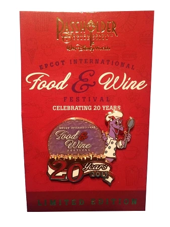 Disney Food & Wine Festival Pin - 2015 Chef Figment - Passholder 3 Disney Food & Wine Festival Pin - 2015 Chef Figment - Passholder