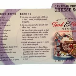 Disney Food And Wine Festival Pin - 2015 Chef Ratatouille With Recipe