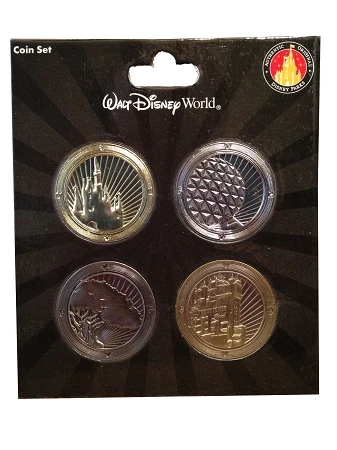 Disney Collectors Coin Set - Walt Disney World - Four Parks 3 Disney Collectors Coin Set - Walt Disney World - Four Parks