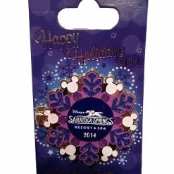 Disney Holidays Resort Pin - 2014 Saratoga Springs Resort