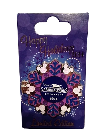 Disney Holidays Resort Pin - 2014 Saratoga Springs Resort 3 Disney Holidays Resort Pin - 2014 Saratoga Springs Resort