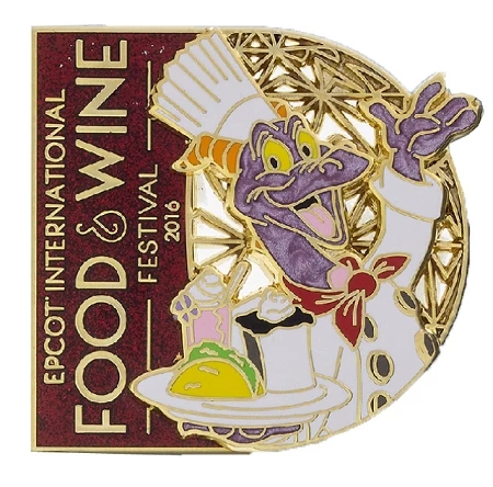 Disney Food And Wine Festival Pin - 2016 Chef Figment 3 Disney Food And Wine Festival Pin - 2016 Chef Figment