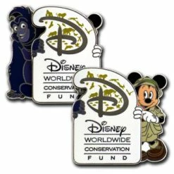 Disney Pin- Disney Worldwide Conservation Fund - Mickey Mouse And Terk Pin