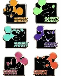Disney Mystery Pouch Pin - Mickey Expression - 2 Random