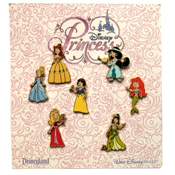 Disney Princess Pin Set - Little Princess Mini Set - 7 Pins 3 Disney Princess Pin Set - Little Princess Mini Set - 7 Pins
