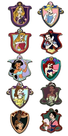 Disney Mystery Box Set Pin - Princess - 2 Random 3 Disney Mystery Box Set Pin - Princess - 2 Random