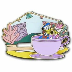 Disney Donald Duck Pin - Donald And Daisy Slider - Limited Edition
