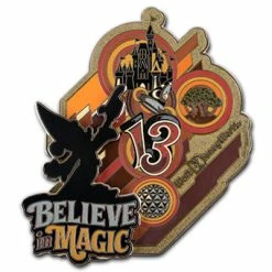 Disney 2013 Retro Art Pin - Sorcerer Mickey - Believe In Magic