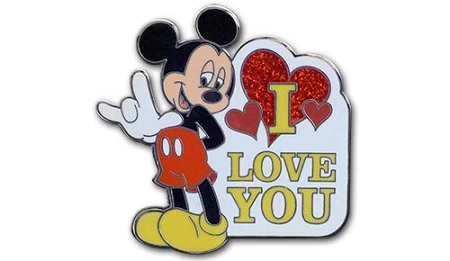 Disney Sign Language Pin - I Love You - Mickey Mouse 3 Disney Sign Language Pin - I Love You - Mickey Mouse