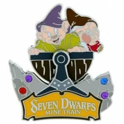 Disney Seven Dwarfs Mine Train Pin - Dopey And Grumpy