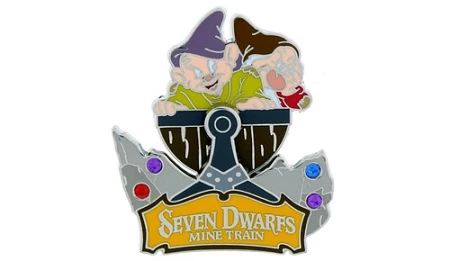 Disney Seven Dwarfs Mine Train Pin - Dopey And Grumpy 3 Disney Seven Dwarfs Mine Train Pin - Dopey And Grumpy