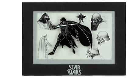 Disney Star Wars Weekends - 2014 Jumbo Vader Pin With Mini-Print 3 Disney Star Wars Weekends - 2014 Jumbo Vader Pin With Mini-Print