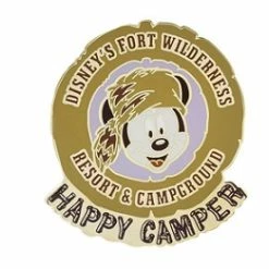 Disney Wilderness Lodge Pin - Mickey Mouse - Happy Camper