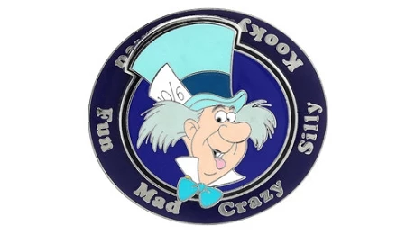 Disney Mad Hatter Pin - Mad Crazy Silly Kooky Wicked Fun - Spinner 3 Disney Mad Hatter Pin - Mad Crazy Silly Kooky Wicked Fun - Spinner