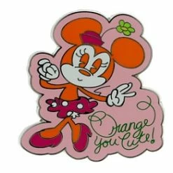 Disney Minnie Pin - Minnie Mouse - Orange You Cute