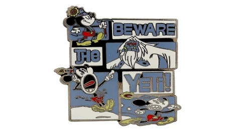 Disney Expedition Everest Pin - Beware Of The Yeti 3 Disney Expedition Everest Pin - Beware Of The Yeti