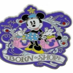 Disney Minnie Pin - Minnie Mouse - Born To Shop