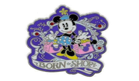 Disney Minnie Pin - Minnie Mouse - Born To Shop 3 Disney Minnie Pin - Minnie Mouse - Born To Shop