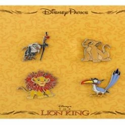 Disney Booster Pin Set - Lion King - Nala Zazu Simba And Rafiki