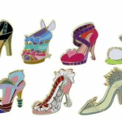 Disney Princess Shoes Pin Set - Divas Shoes Mini-Pin Set - 7 Pins