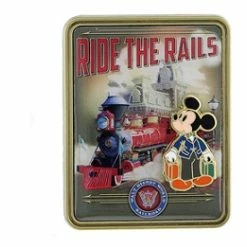 Disney Mickey Pin - Ride The Rails Conductor Mickey