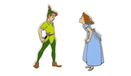 Disney Peter Pan Pin Set - Peter Pan And Wendy 3 Disney Peter Pan Pin Set - Peter Pan And Wendy