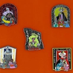 Disney Villains Pin Set - All Tricks, No Treats - 5 Pins
