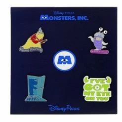 Disney Monsters Inc Booster Pin Set - Sayings And Quotes