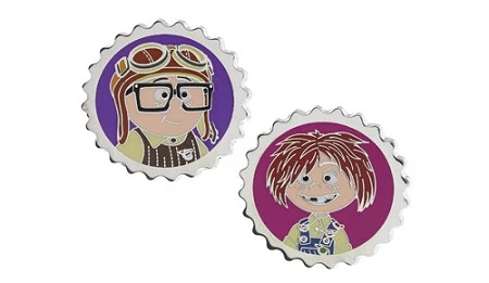Disney Pixar's UP Pin - Carl And Ellie As Kids 3 Disney Pixar's UP Pin - Carl And Ellie As Kids