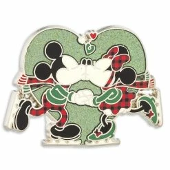 Disney Holiday Pin - Mickey And Minnie Kiss