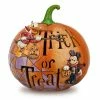 Disney Jim Shore Figurine - Mickey Mouse And Donald Pumpkin - Light Up -Art Print Sales 6434101043201