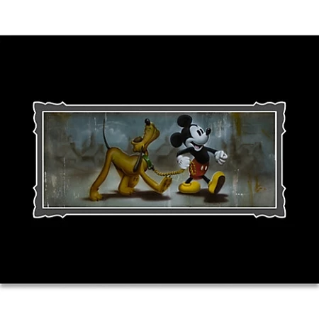 Disney Art Print - Mickey Mouse And Pluto - Man's Best Friend 3 Disney Art Print - Mickey Mouse And Pluto - Man's Best Friend