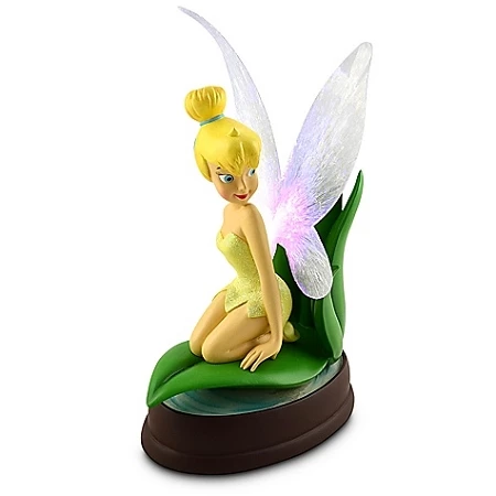 Disney Medium Figure Statue - Tinker Bell On A Leaf - Light Up 3 Disney Medium Figure Statue - Tinker Bell On A Leaf - Light Up