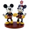 Disney Medium Figure Statue - Pie-Eyed Minnie Mouse And Mickey Mouse