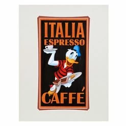 Disney Art Print - Donald Duck Italia Espresso - By Brian Blackmore