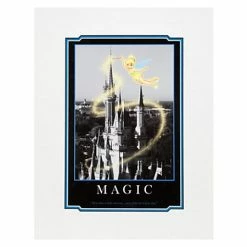 Disney Art Print - Tinker Bell Magic - Cinderella's Castle