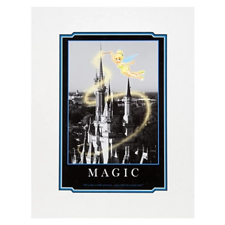 Disney Art Print - Tinker Bell Magic - Cinderella's Castle 3 Disney Art Print - Tinker Bell Magic - Cinderella's Castle