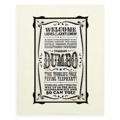 Disney Art Print - Dumbo The Flying Elephant By Jeremy Fulton