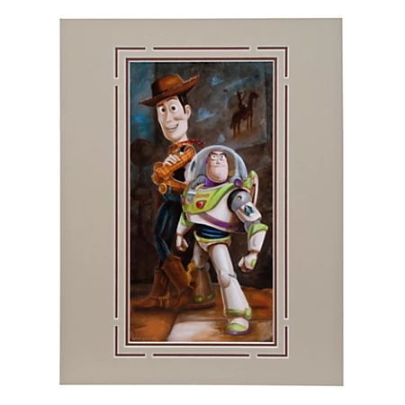 Disney Art Print - Toy Story ''Buzz & Woody'' By Darren Wilson 3 Disney Art Print - Toy Story ''Buzz & Woody'' By Darren Wilson