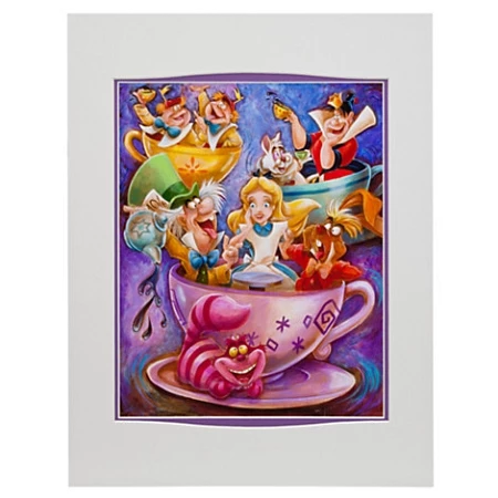 Disney Art Print - Alice In A Tea Cup By Darren Wilson 3 Disney Art Print - Alice In A Tea Cup By Darren Wilson