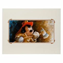 Disney Art Print - Mickey Mouse ''Fire Fighter Mickey'' By Darren Wilson