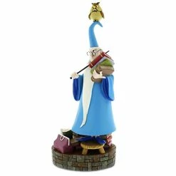 Disney Medium Figure Statue - Merlin And Archimedes