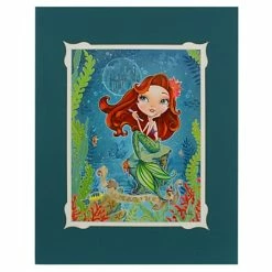 Disney Art Print - Ariel ''Imagine'' By John Coulter
