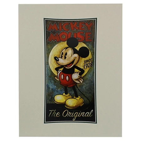 Disney Art Print - Mickey Mouse ''Pie Eyed Mickey The Original'' 3 Disney Art Print - Mickey Mouse ''Pie Eyed Mickey The Original''