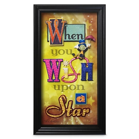 Disney Shadowbox - Jiminy Cricket - When You Wish Upon A Star 3 Disney Shadowbox - Jiminy Cricket - When You Wish Upon A Star