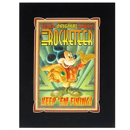 Disney Art Print - Mickey Mouse As The Rocketeer 3 Disney Art Print - Mickey Mouse As The Rocketeer
