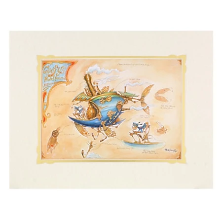 Disney Art Print - Goofy - Goofy's Pedal Powered Airship 3 Disney Art Print - Goofy - Goofy's Pedal Powered Airship