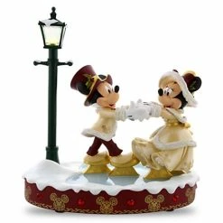 Disney Medium Figure - Mickey & Minnie Victorian Skate - Light Up