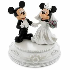 Disney Medium Figure Statue - Mickey And Minnie Mouse Wedding